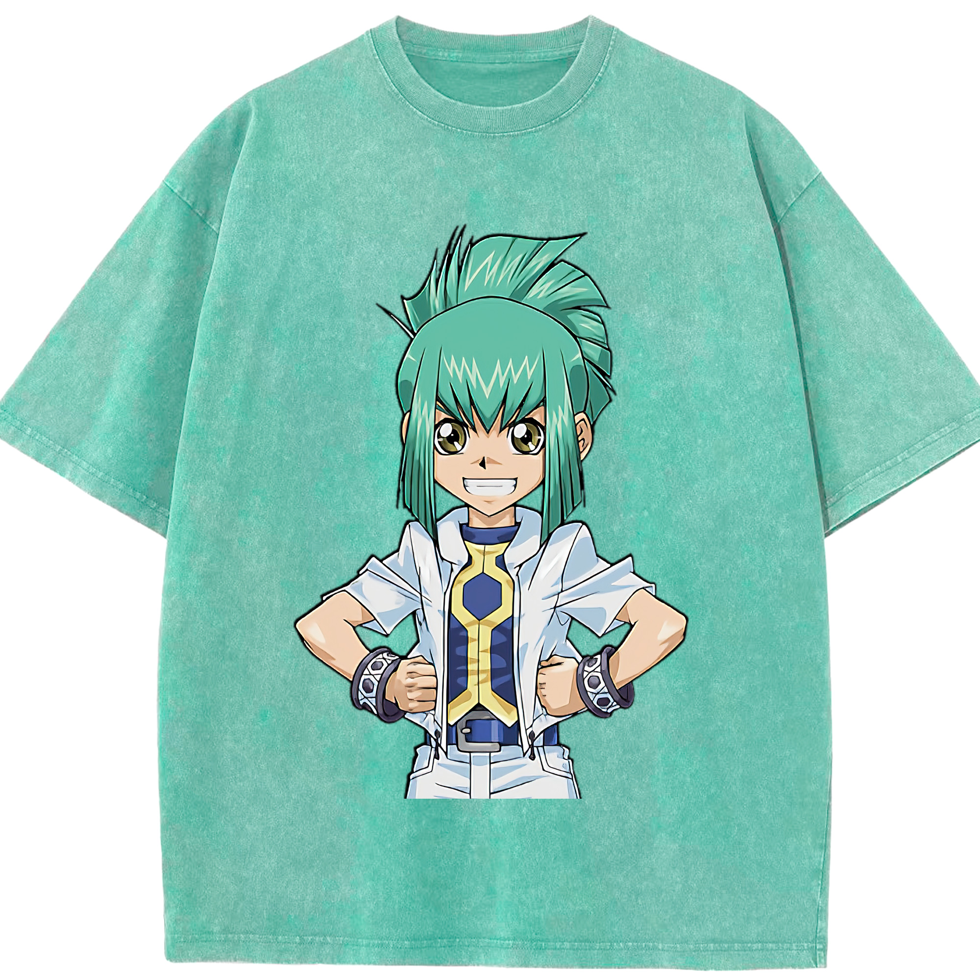 （画像用） 遊☆戯☆王 Yu-Gi-Oh! 綿100% ヴィンテージ風 半袖Tシャツ（フロントプリント）